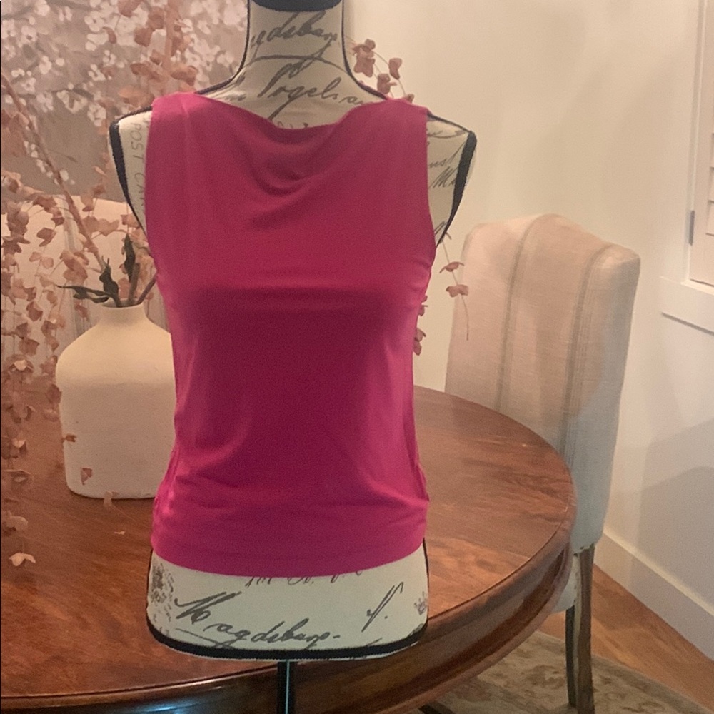 Chic Pink Sleeveless Top